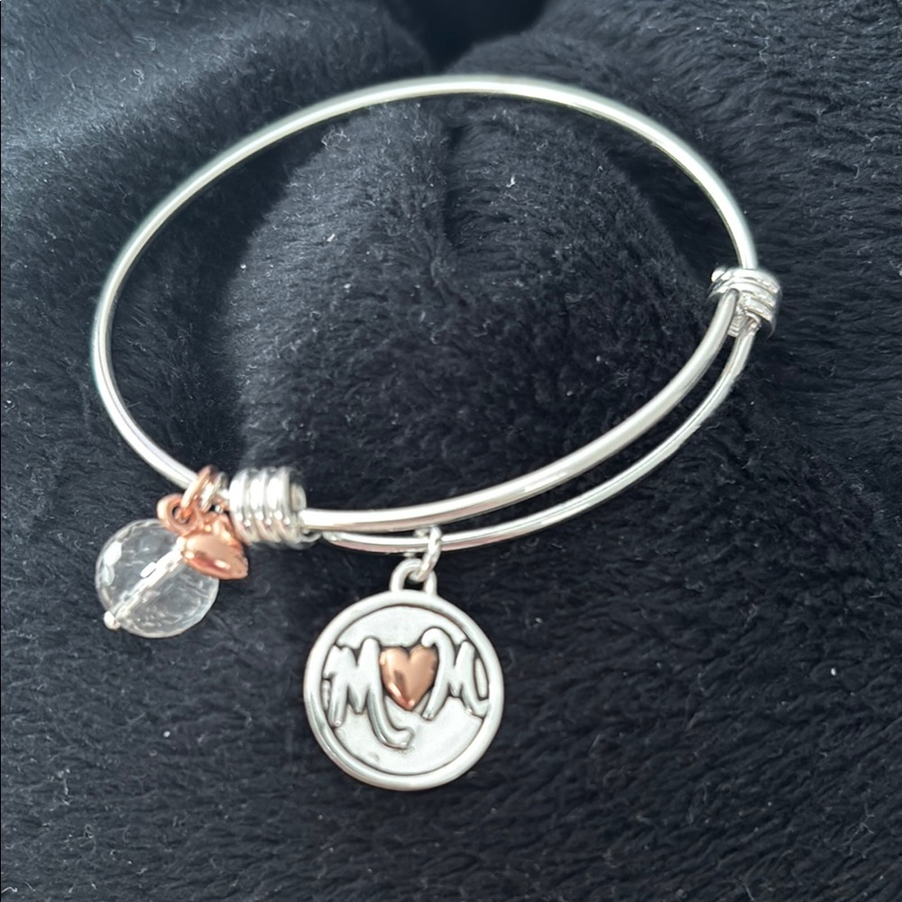 Silver and Rose Gold Mom Charm Bracelet
Great Mothers Day gift!